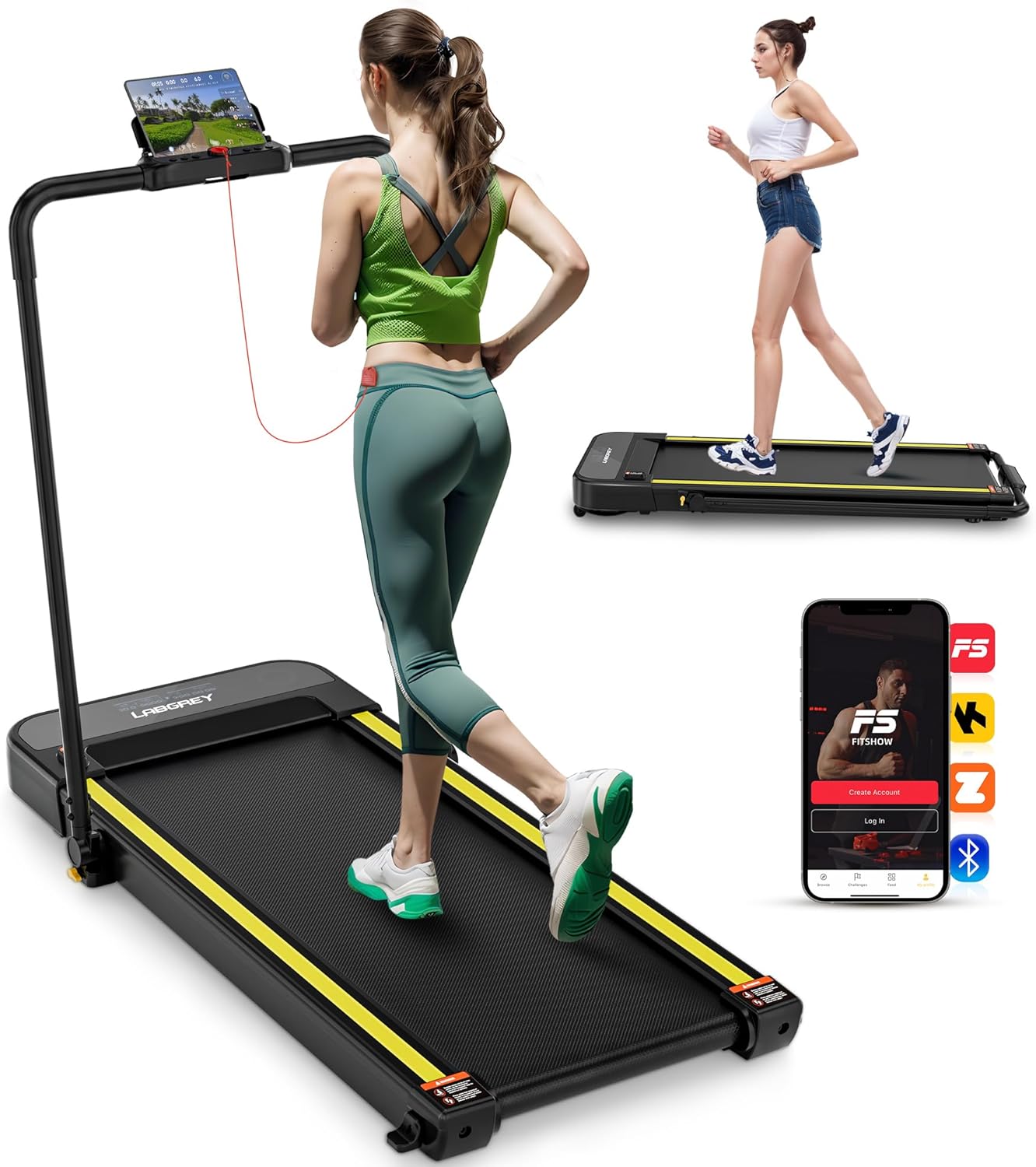 Labgrey 2-in-1 Folding Treadmill